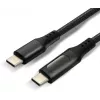 USB-C to USB-C Cable with LCD Power Display, 3m, 45W PD, Black
