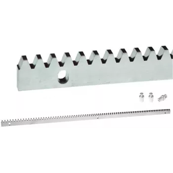 PSG Premium Gear Rack 60.051 for Sliding Gates - 8 mm Base Plate, M4 Module, 1 Meter, Galvanized Steel