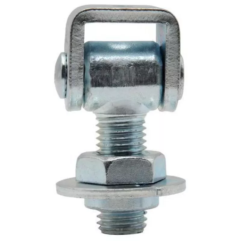 PSG 61.013.01 Weld-On Hinge - M20 Thread (Adjustable, Galvanized Eye)