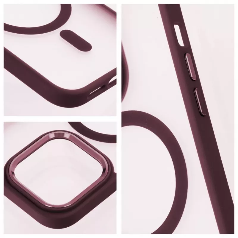 OEM Case for iPhone 17 Pro Max Matte Mag Cover Compatible with MagSafe Red