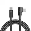 Forcell F-Energy CC-1Deg USB-C to USB-C Cable 100W PD QC4.0 5A 2m Black 90° Angled