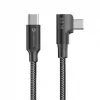Forcell F-Energy CC-1Deg USB-C to USB-C Cable 100W PD QC4.0 5A 2m Black 90° Angled