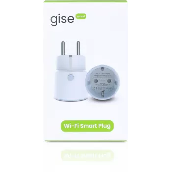 GISE SP-02 Smart Wi-Fi Plug with Energy Monitoring, 16A, 3680W, Tuya Compatible