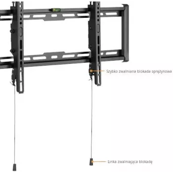 GETFORT GF-T3780-75 Tilting TV Wall Mount for LED/LCD 37-80 inch, 75kg, VESA 650x405mm, Black