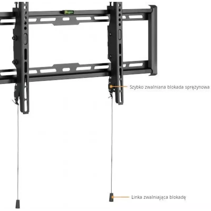 GETFORT GF-T3780-75 Tilting TV Wall Mount for LED/LCD 37-80 inch, 75kg, VESA 650x405mm, Black