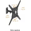 GETFORT GF-FM2365-30 Full-Motion TV Mount for LED/LCD 23-65 inch, 30kg, VESA 400x400, Black