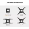 GETFORT GF-FM2365-30 Full-Motion TV Mount for LED/LCD 23-65 inch, 30kg, VESA 400x400, Black