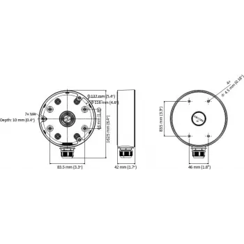 MITON MT-P1280-D21 Waterproof Junction Box IP65 120x80x55mm Light Grey