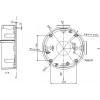MITON MT-P1260 Surface Mounted Junction Box 120x60x50mm IP65 Light Grey