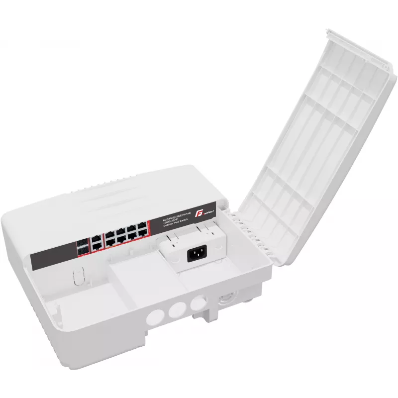 GETFORT GF-6222-GGUF-PO 8-Port Outdoor PoE+ Switch (6x PoE+ 10/100/1000Mbps + 2x 10/100/1000Mbps + 2x SFP) IP65, 120W