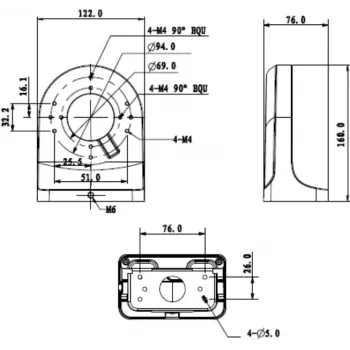 MITON MT-P204W Surface Mount Junction Box IP65 White