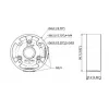 MITON MT-P13A-B Surface Mount Box 1-Port Keystone White