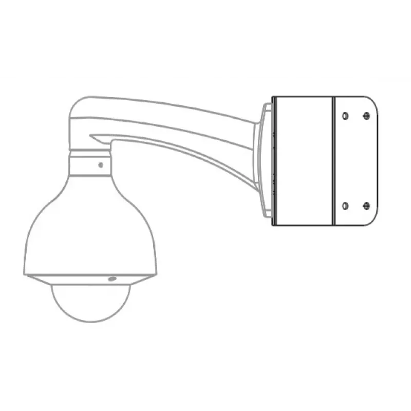 MITON MT-P151 Corner Mount Bracket for CCTV Cameras, White
