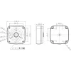 MITON MT-P122V2 Surface-Mounted Network Outlet Box 2-Port White