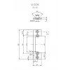 HARTTE OK-P1 Short Mounting Flat Bar, S, 3mm, STC, Open