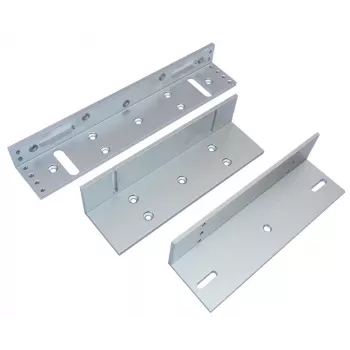 BIRA ZL-Type Mounting Bracket for HARTTE MG180 Electromagnetic Lock - Silver