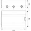 ELEKTRO-PLAST OPATÓWEK SRn-12 Surface-Mounted Distribution Board 12 Modules 1 Row IP40 Transparent Door