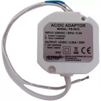 Ropam PS-3012 Flush-Mounted AC/DC Power Supply 12V 2.5A 30W