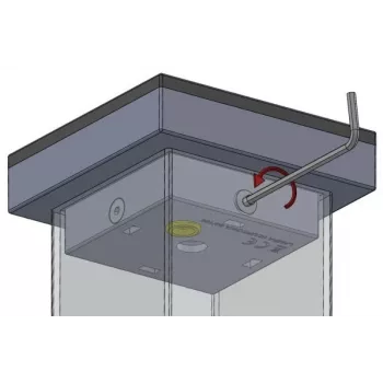 LED Warning Light Proxima SŁUPKOWA Amber 12-230V AC/DC IP54