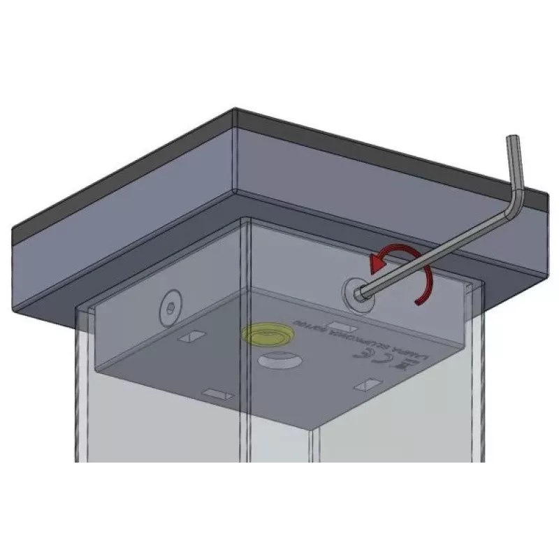 LED Warning Light Proxima SŁUPKOWA Amber 12-230V AC/DC IP54