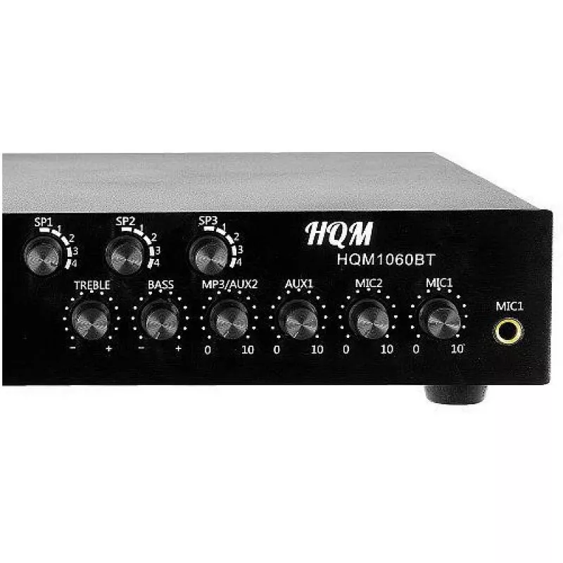 HQM HQM1060BT/S 60W PA Amplifier with Bluetooth, USB, SD, FM Radio