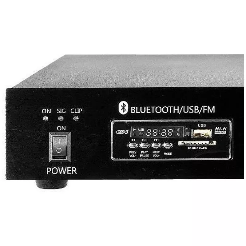HQM HQM1060BT/S 60W PA Amplifier with Bluetooth, USB, SD, FM Radio
