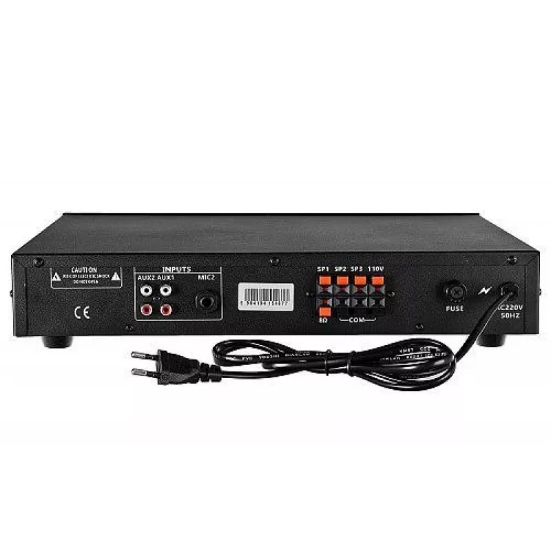 HQM HQM1060BT/S 60W PA Amplifier with Bluetooth, USB, SD, FM Radio