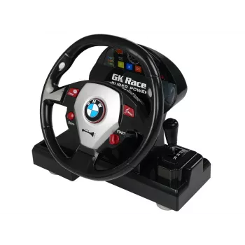 LEAN TOYS Remote Controlled BMW M3 White 2.4G Pilot Steering Wheel 1:18 Sound Lights