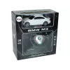 LEAN TOYS Remote Controlled BMW M3 White 2.4G Pilot Steering Wheel 1:18 Sound Lights
