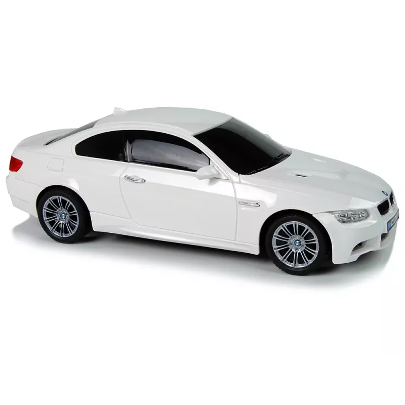 LEAN TOYS Remote Controlled BMW M3 White 2.4G Pilot Steering Wheel 1:18 Sound Lights