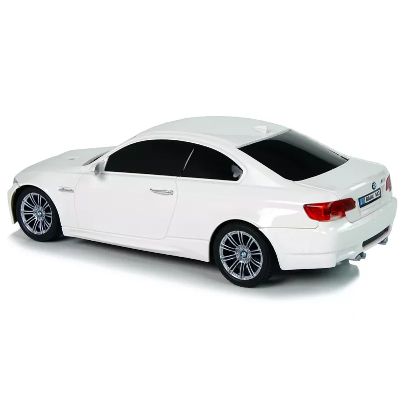 LEAN TOYS Remote Controlled BMW M3 White 2.4G Pilot Steering Wheel 1:18 Sound Lights