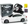LEAN TOYS Remote Controlled BMW M3 White 2.4G Pilot Steering Wheel 1:18 Sound Lights