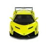 LEAN TOYS Remote Controlled Lamborghini Veneno Yellow 2.4 GHz Steering Wheel RC Car with Sound and Lights