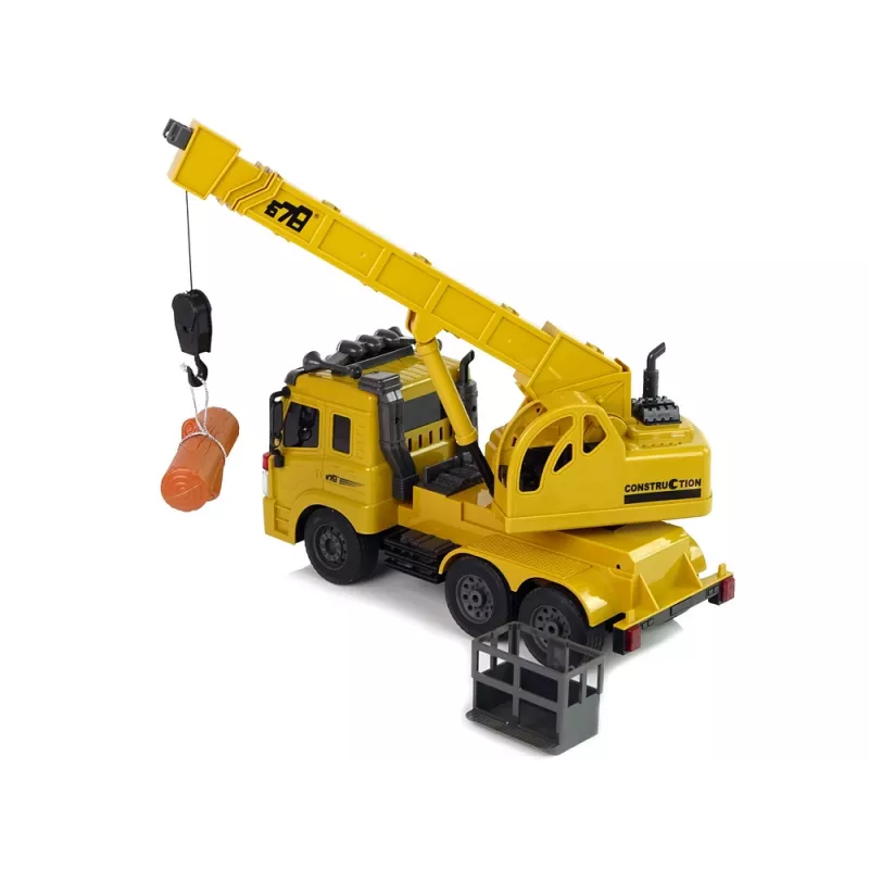LEAN TOYS Remote Controlled Truck 1:20 Lift Crane Pilot 2.4G Sound Lights