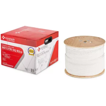 CONOTECH NS-113TRI HQ RG-6 Coaxial Cable LSOH B2ca 500m White