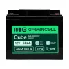 GREEN CELL AGM VRLA 12V 50Ah Maintenance-Free Battery for UPS, 197x166x170mm