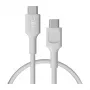 Green Cell PowerFlex USB-C to USB-C Cable 100W PD Fast Charging 0.3m White