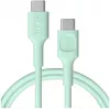 Green Cell PowerFlex Fast Charging USB Type-C to USB Type-C Cable 100W Mint Green 1.2m