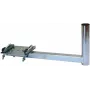 CORAB UBU-38/450-H Universal Balcony Mount for Satellite, Terrestrial and LTE Antennas, 38 mm Mast Diameter, 450 mm Offset, Hot-Dip Galvanized Steel, Metallic Grey