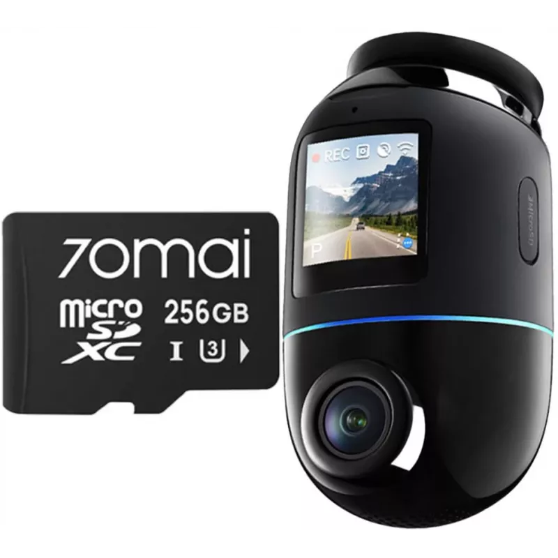 70mai X800 Omni 4K Dash Camera Black + 256GB SD Card