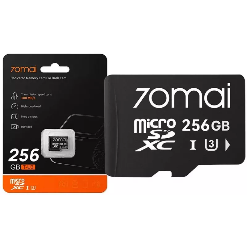 70mai X800 Omni 4K Dash Camera Black + 256GB SD Card