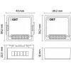 OXT T260P 1-Channel 16A Smart Relay Module with Power Monitoring, ZigBee 3.0, Tuya Compatible