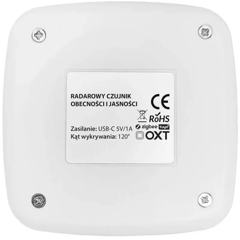 OXT T155 24GHz Millimeter Wave Radar Presence Sensor with Brightness Sensor, USB WiFi Tuya Smart