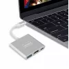 ZENWIRE BYL-2008N 3-in-1 MHL Hub USB-C to HDMI 4K Adapter, Space Gray