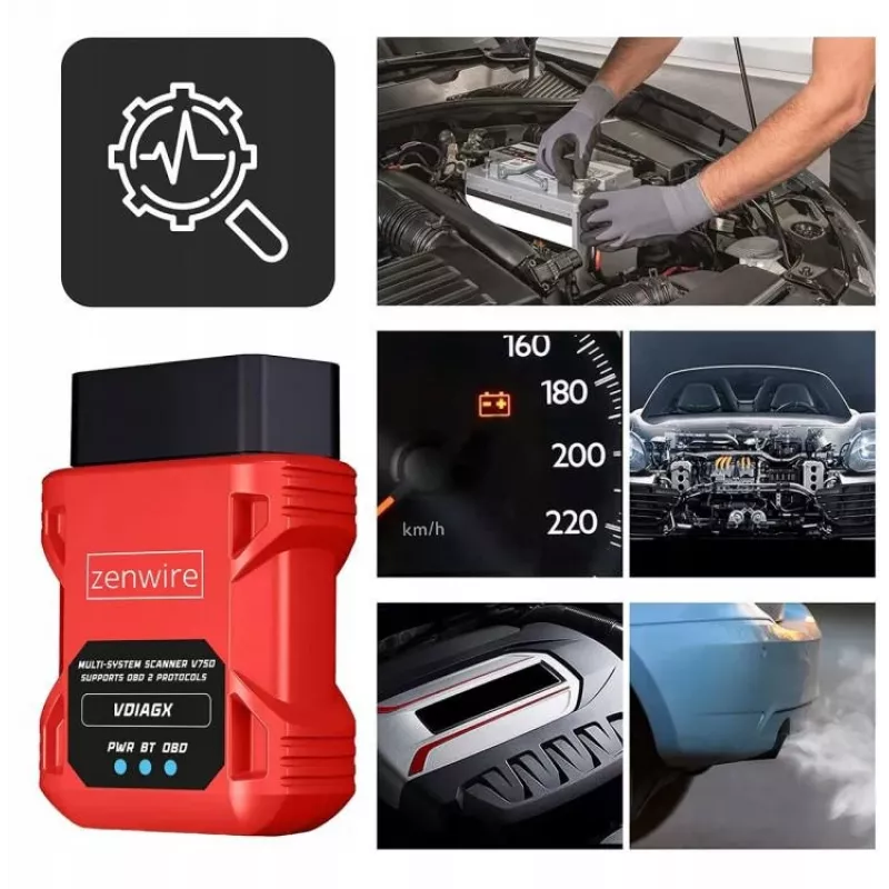 OBD2 Diagnostic Scanner ELM327 VDiagX V016 Bluetooth Interface Tester