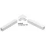 STASIŃSKI SP. Z O.O. Internal Corner for Electrical Trunking, White NW 90x60 (1 pc.)
