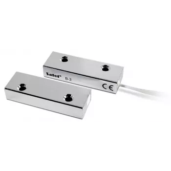 SATEL B-3 Surface-Mount Magnetic Contact (Metal) - NC, IP67, 1m Cable
