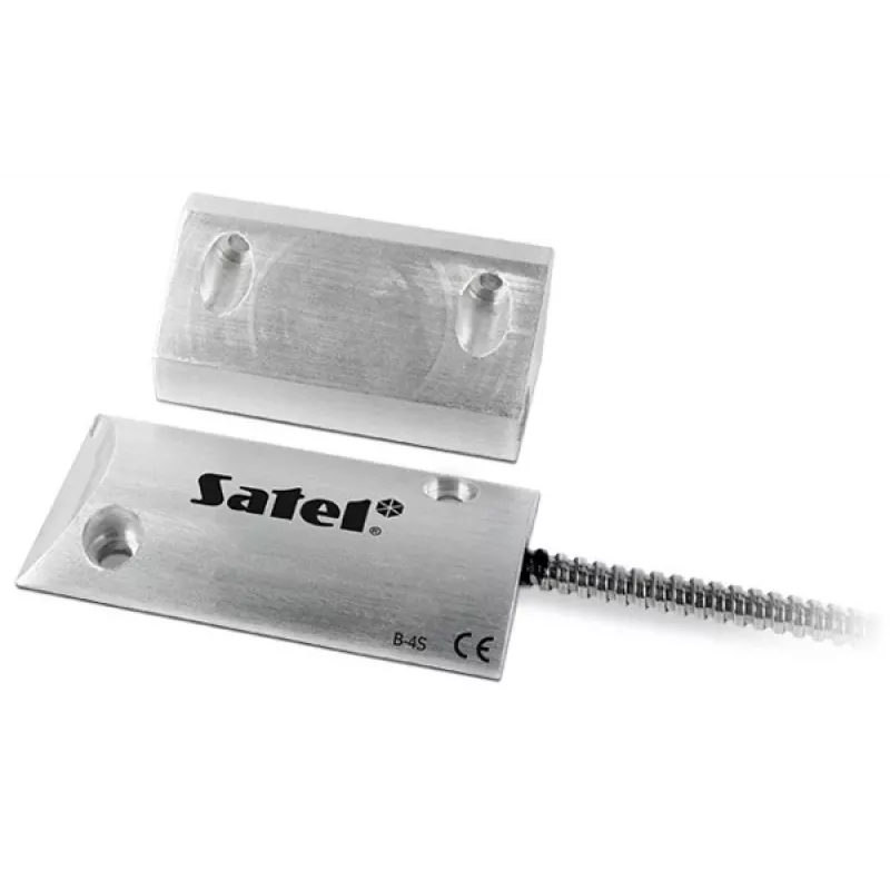SATEL B-4S Magnetic Contact for Garage Doors, Surface-Mounted, NC, IP67, Metal
