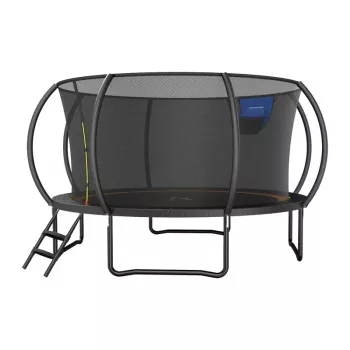 MERACH MR-2429B3 Trampoline, 4.5 m (15 ft) Round with Safety Net, 150 kg Max Weight, 96 Springs