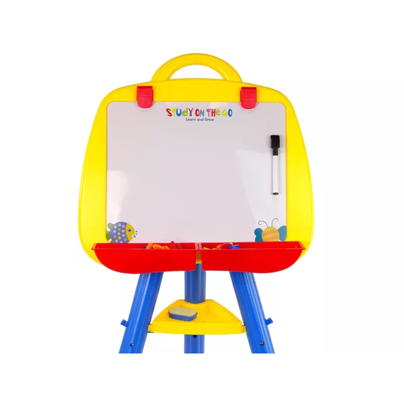 LEAN TOYS Standing Magnetic Whiteboard Magnet 1200x900 mm Double-Sided 360° Rotating